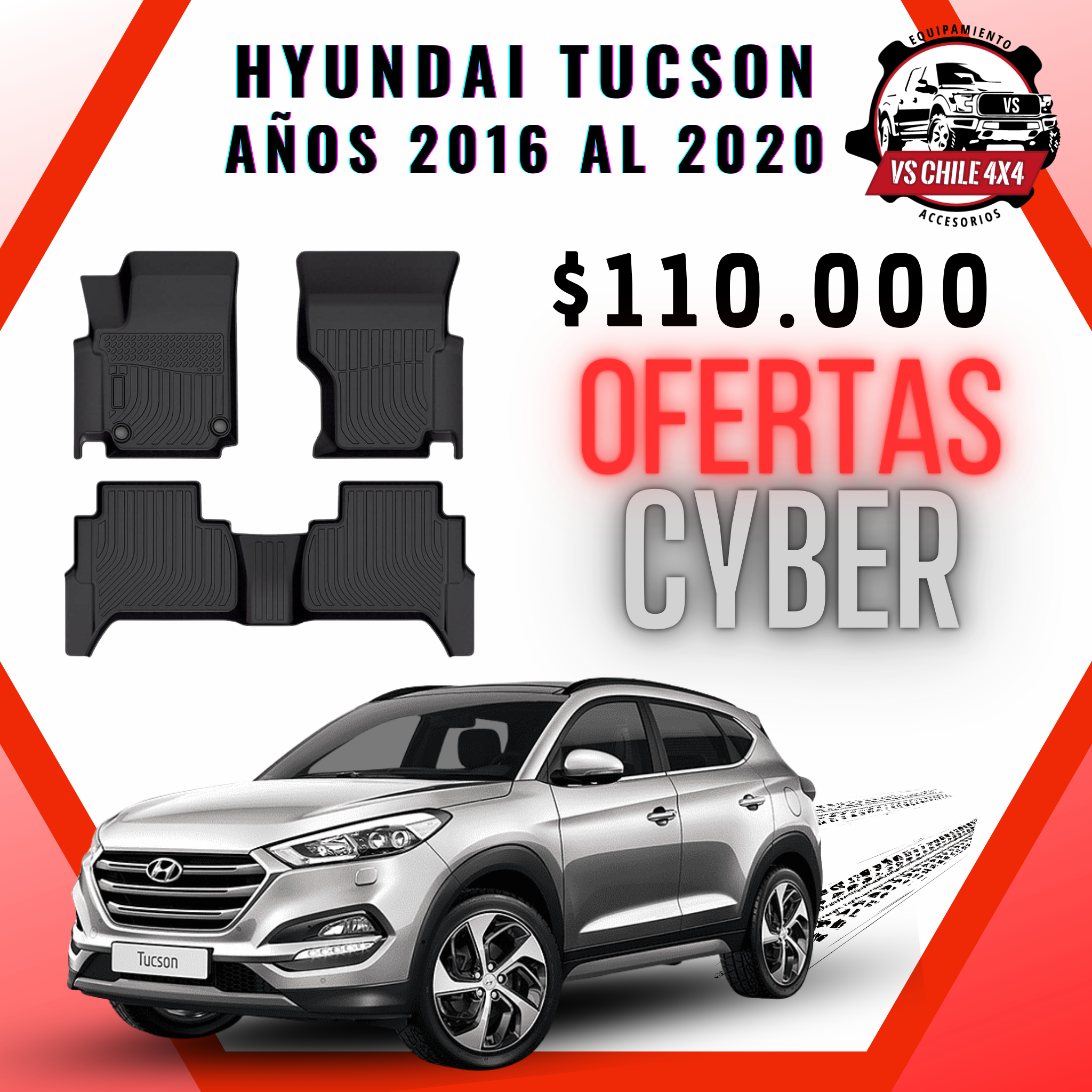 Pisos Calce Perfecto Hyundai Tucson 2016 al 2020
