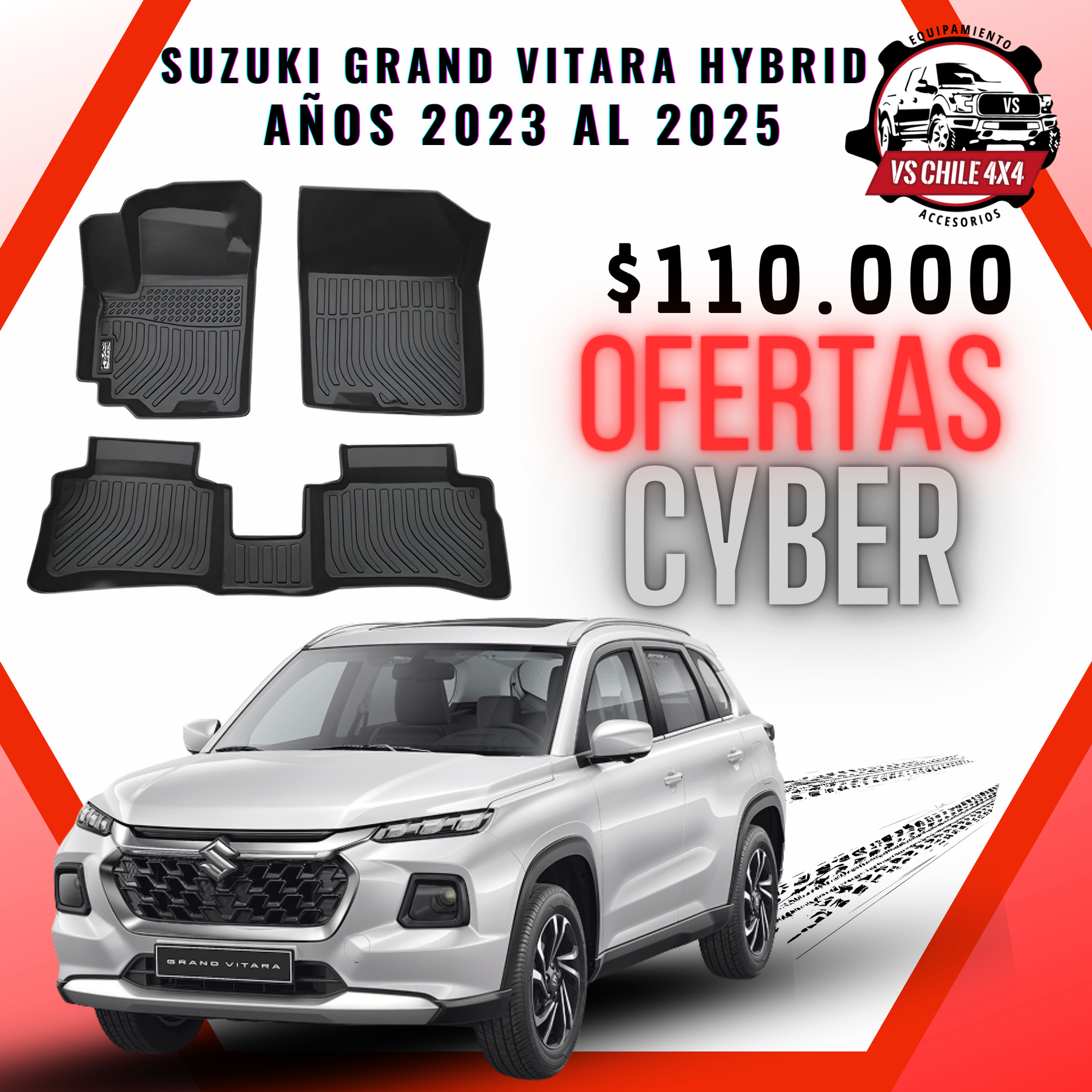 Pisos Calce Perfecto Suzuki Grand Vitara Hibrido (2023 - 2025)