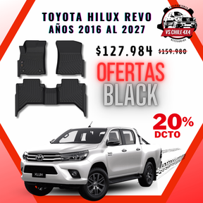 Pisos Calce Perfecto Toyota Hilux años 2016 - 2027