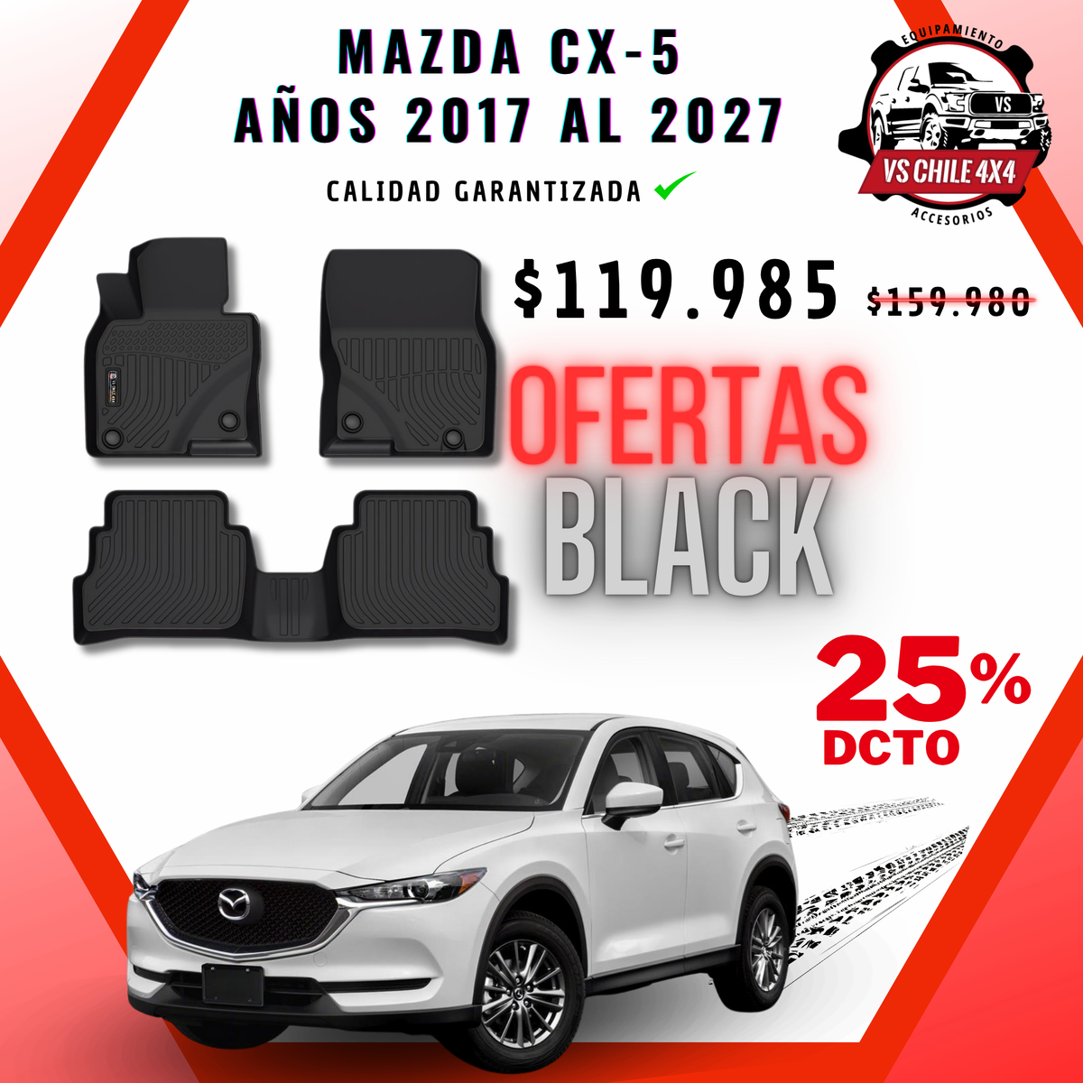 Pisos Calce Perfecto Mazda CX-5 / CX5 (2017 - 2027)