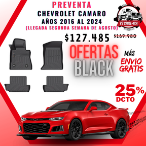 (PREVENTA) Pisos Calce Perfecto Chevrolet Camaro años 2016 al 2024