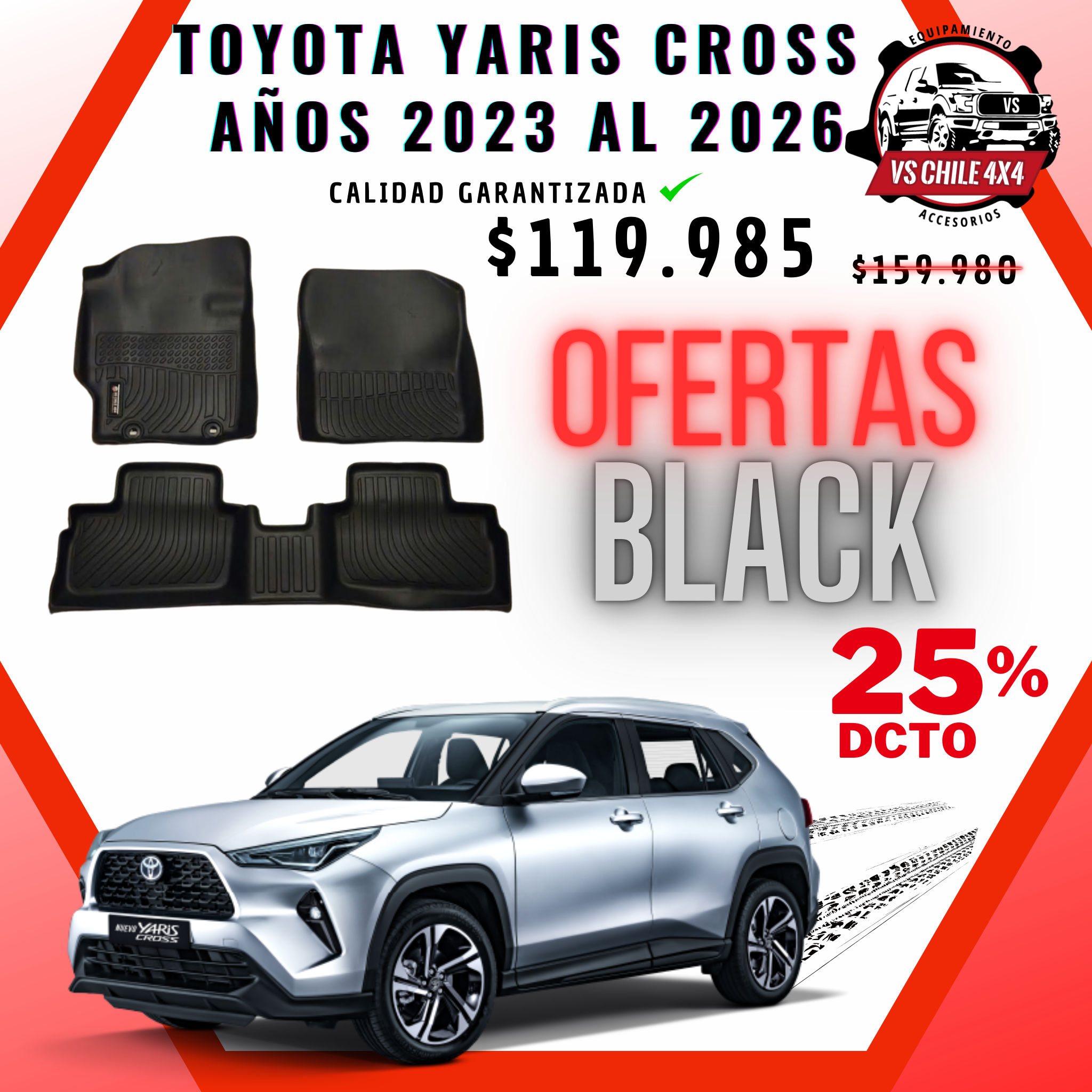 Pisos Calce Perfecto Toyota Yaris Cross (2023 - 2026)