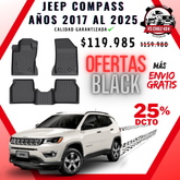 Pisos Calce Perfecto JEEP Compass 2017 al 2025