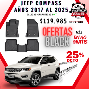 Pisos Calce Perfecto JEEP Compass 2017 al 2025