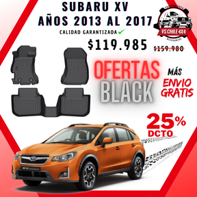 Pisos Calce Perfecto Subaru XV 2013 al 2017