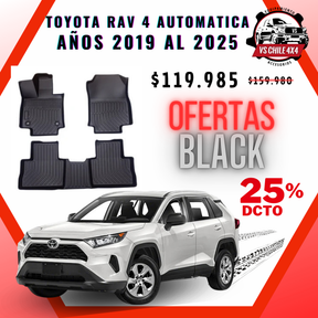 Pisos Calce Perfecto TOYOTA RAV 4 Automática años 2019 al 2025
