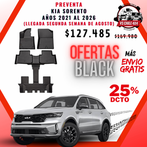 (PREVENTA) Pisos Calce Perfecto KIA Sorento 2021 al 2026