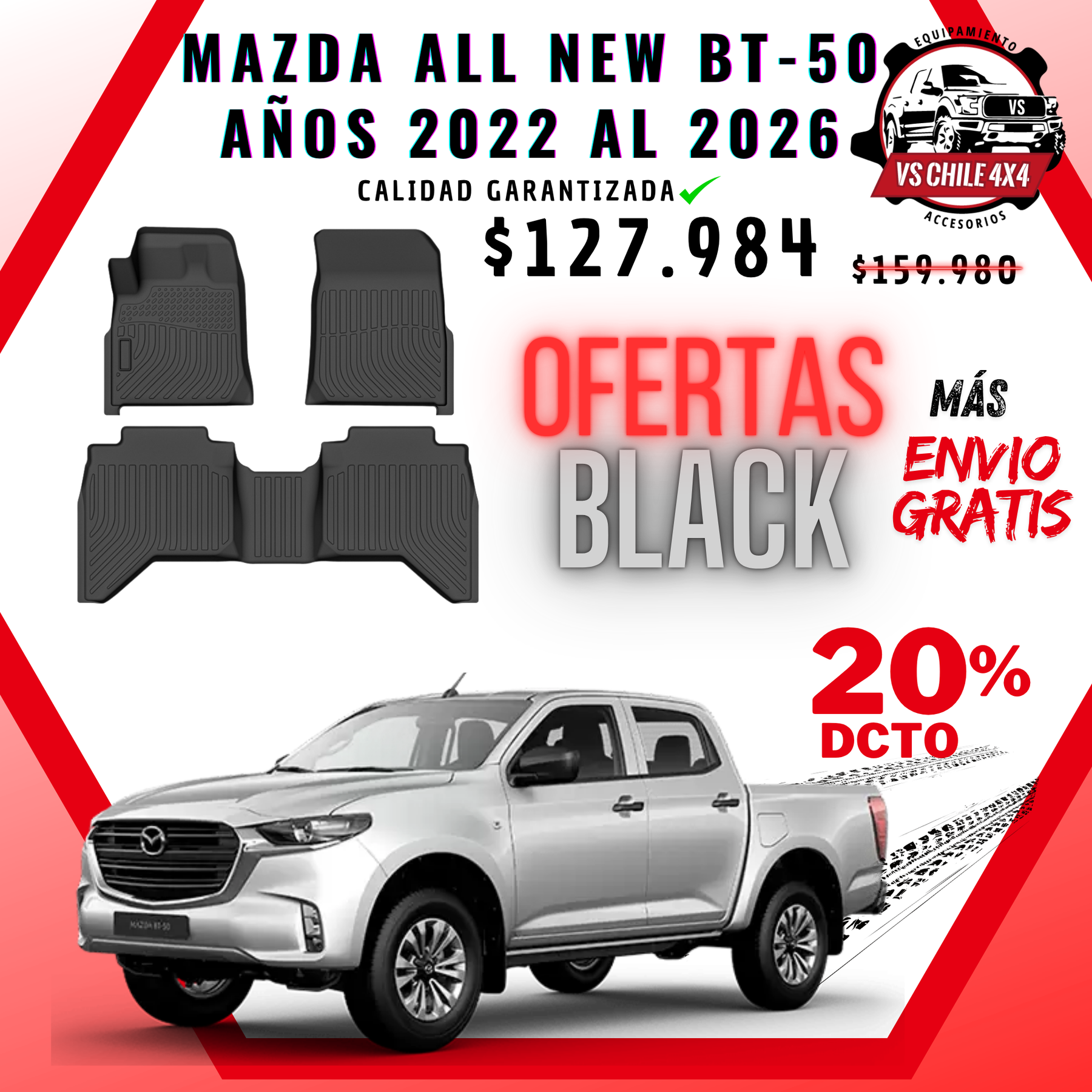 Pisos Calce Perfecto Mazda New BT-50 (2022 - 2026)