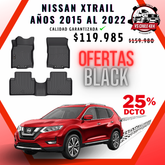 Pisos Calce Perfecto NISSAN XTRAIL X-TRAIL  años 2015 al 2022