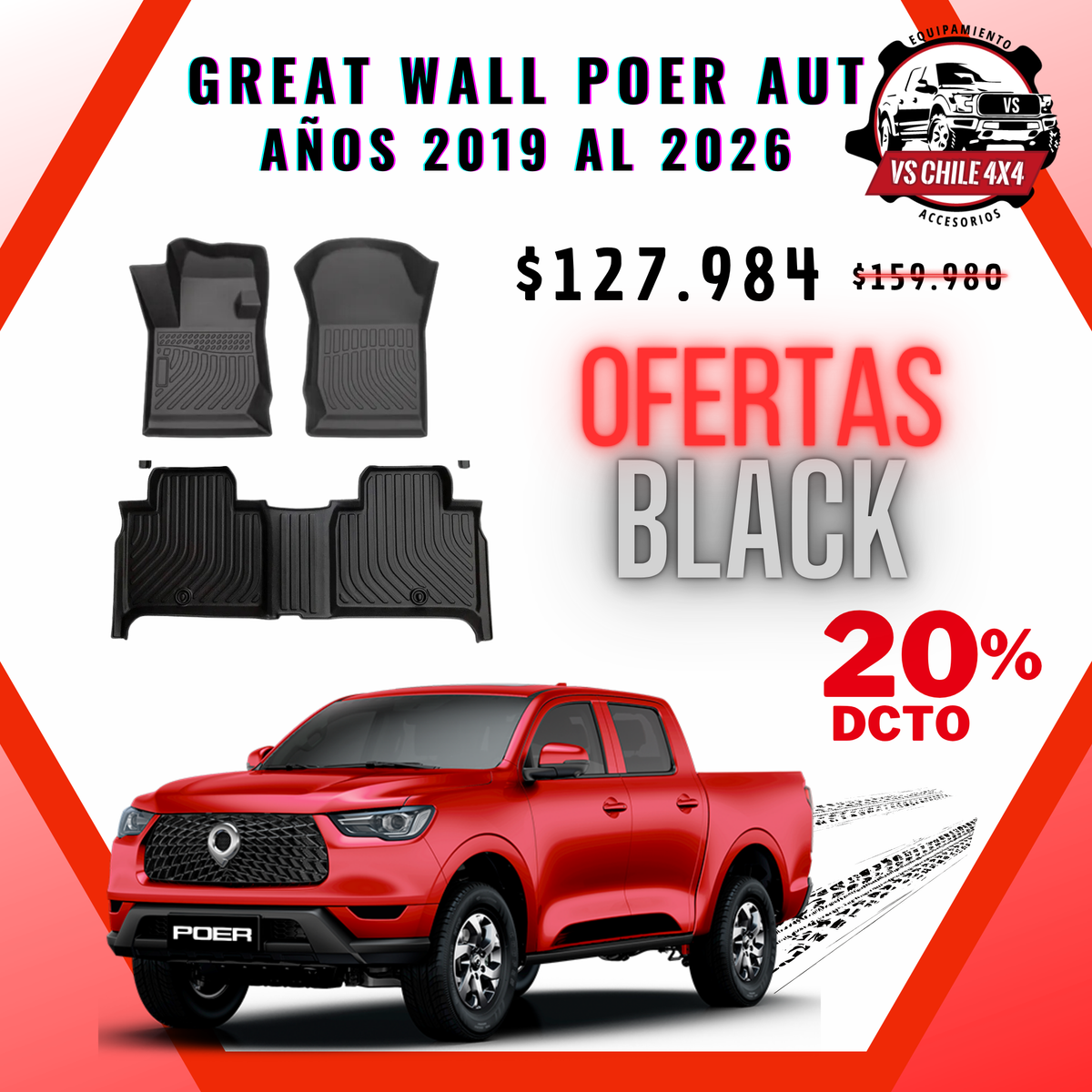 Pisos Calce Perfecto GREAT WALL POER AUTOMATICA años 2019 al 2026