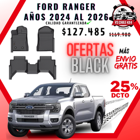 Pisos Calce Perfecto Ford Ranger T9 (2024 - 2026)
