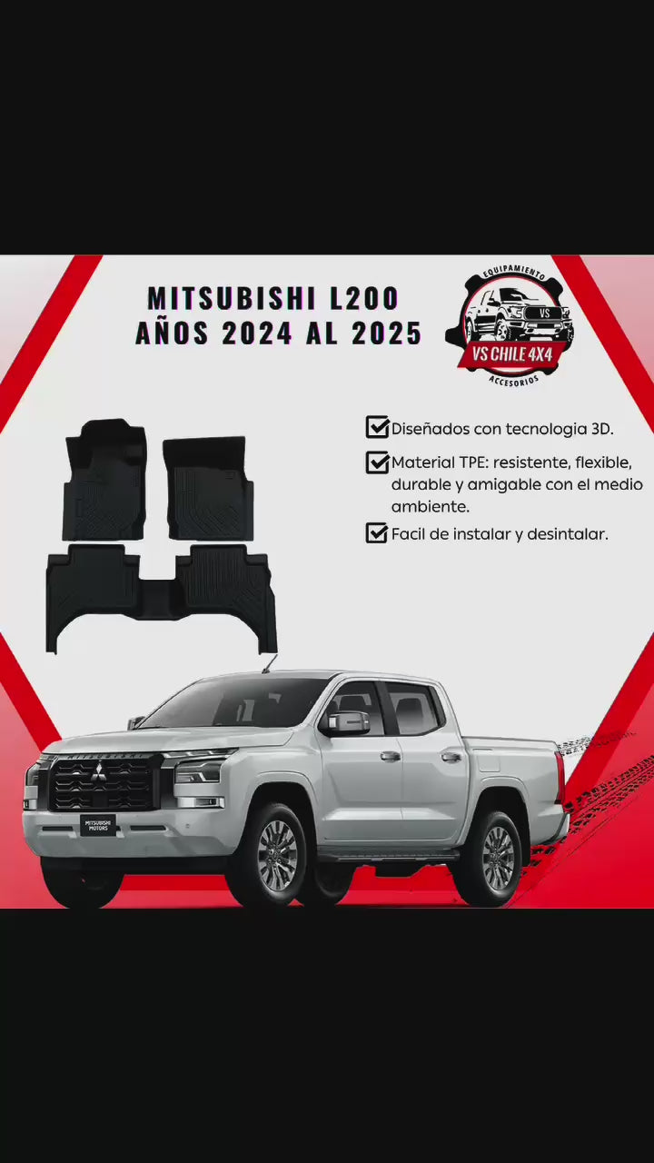 Pisos Calce Perfecto Mitsubishi L200 Doble Cabina (2024 - 2026)