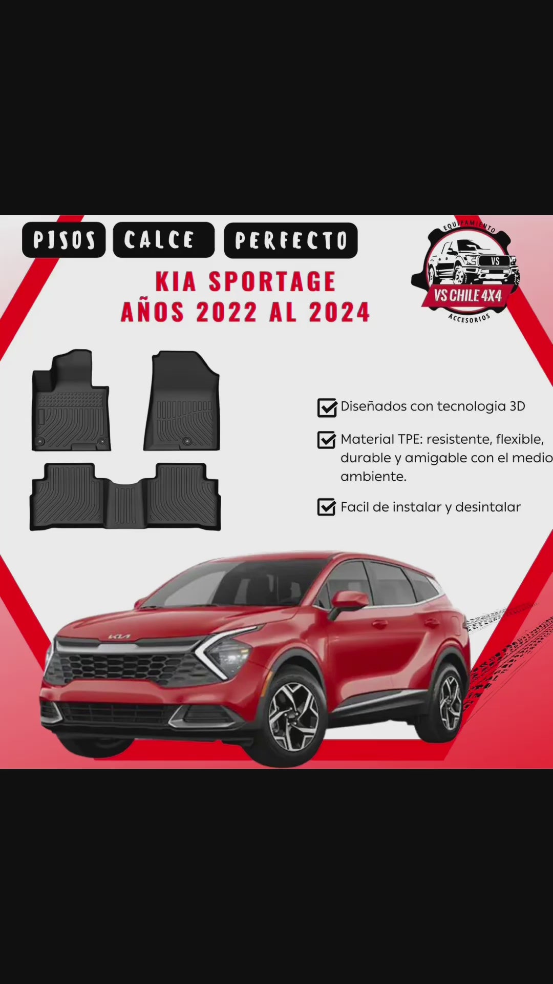 Pisos Calce Perfecto Kia Sportage (2022 - 2026)
