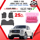 Pisos Calce Perfecto Ford F150 2021 al 2025 (LARIAT SPORT, LUXURY, PLATINUM)