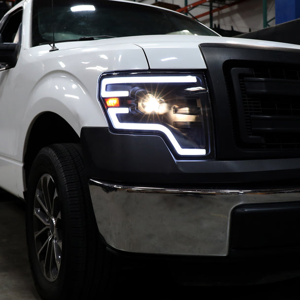 Ópticos  F150 años 2009 al 2014 con barra secuencial LED