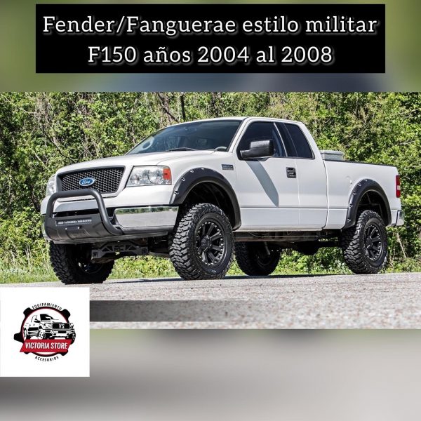 Fender / Fangueras estilo militar para ford F150 años 2004 al 2008