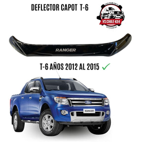 Deflector capot Ford Ranger T-6 y T-7 años 2012 al 2019